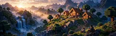 Minecraft Bedrock gameplay artwork