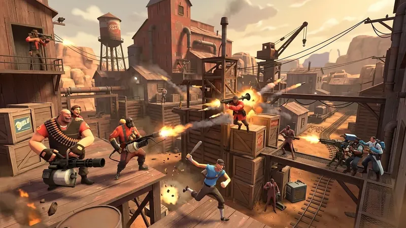 Team Fortress 2 gameplay artwork
